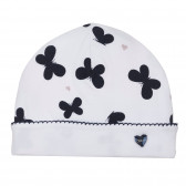 Βαμβακερό καπέλο με τύπωμα πεταλούδας για μωρό, λευκό Chicco 249624 