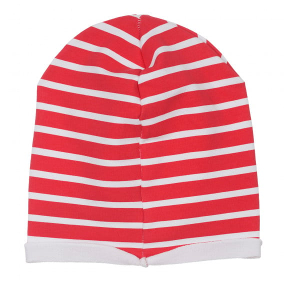 Βαμβακερό καπέλο μωρού σε άσπρες και κόκκινες ρίγες Chicco 249628 2