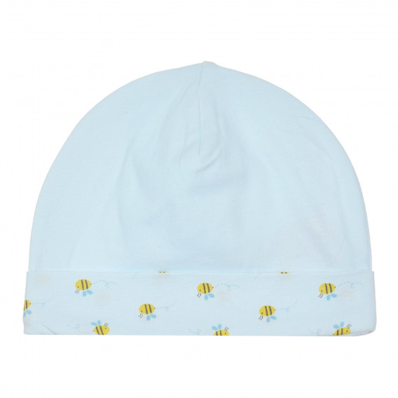 Βαμβακερό καπέλο με τύπωμα μέλισσας για ένα μωρό, γαλάζιο Chicco 249651 