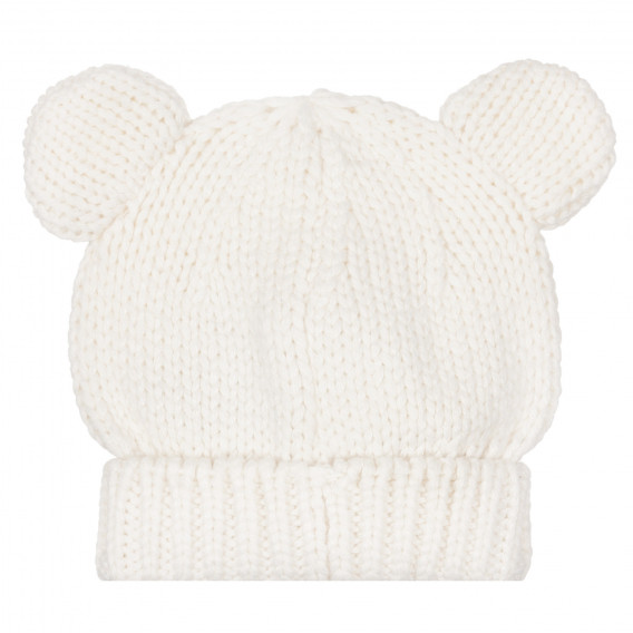 Καπέλο με αυτιά και απλικέ panda για ένα μωρό, λευκό Chicco 249655 3