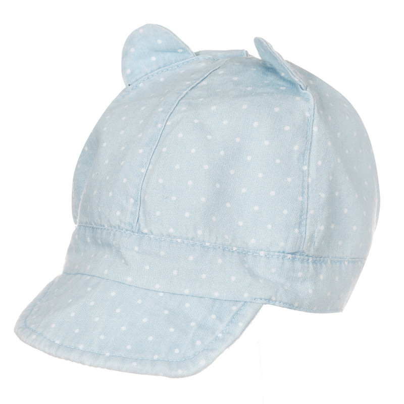 Καπέλο με γείσο και αυτιά για ένα μωρό, ανοιχτό μπλε  249666