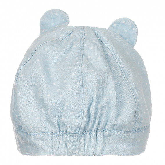 Καπέλο με γείσο και αυτιά για ένα μωρό, ανοιχτό μπλε Chicco 249668 3