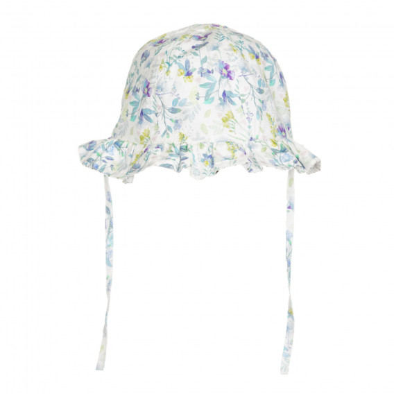 Βαμβακερό καπέλο με κρόσσια και λουλουδάτο τύπωμα Chicco 249677 3