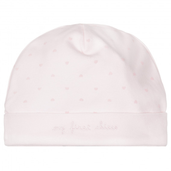 Βαμβακερό καπέλο μωβ με τύπωμα καρδιών, ροζ Chicco 249699 4