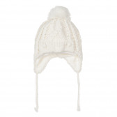 Καπέλο με πλεκτά εικονιστικά στοιχεία, για ένα μωρό, λευκό Chicco 249720 4