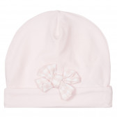 Βαμβακερό καπέλο μωβ με κορδέλα, ροζ Chicco 249786 