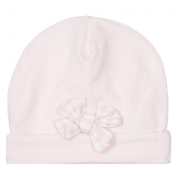 Βαμβακερό καπέλο μωβ με κορδέλα, ροζ Chicco 249786 