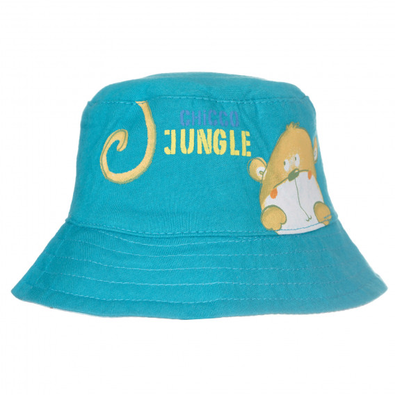 Βαμβακερό καπέλο διπλής όψης, σε μπλε χρώμα Chicco 249789 