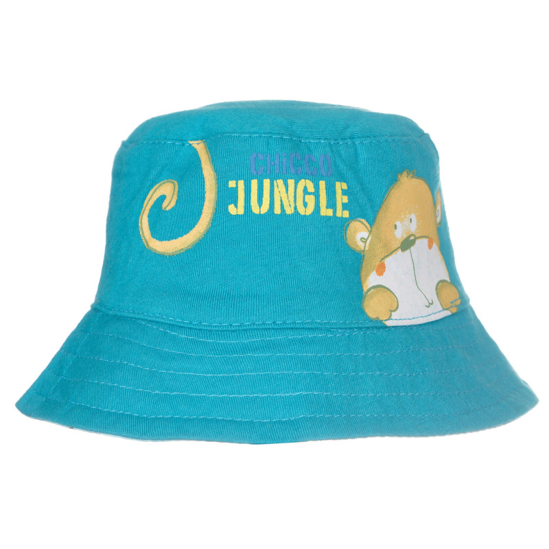 Βαμβακερό καπέλο διπλής όψης, σε μπλε χρώμα  249789
