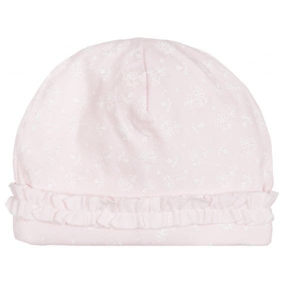 Βαμβακερό καπέλο με βολάν για ένα μωρό, ροζ Chicco 249802 3