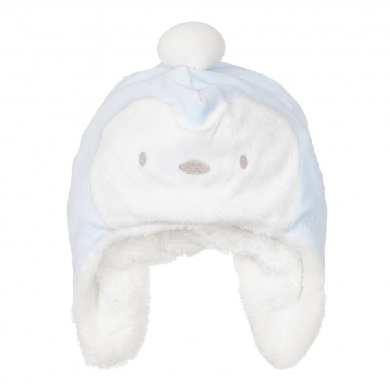 Βελούδινο καπέλο με απλικέ για ένα μωρό, ανοιχτό μπλε Chicco 249807 