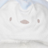 Βελούδινο καπέλο με απλικέ για ένα μωρό, ανοιχτό μπλε Chicco 249808 2