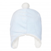 Βελούδινο καπέλο με απλικέ για ένα μωρό, ανοιχτό μπλε Chicco 249809 3
