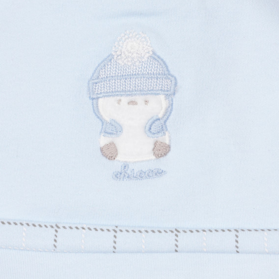 Βαμβακερό καπέλο με απλικέ για ένα μωρό, με μπλε χρώμα Chicco 249814 2
