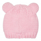 Πλεκτό παιδικό καπέλο με απλικέ, ροζ Chicco 249818 3