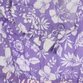 Ολόσωμη φόρμα με floral εκτύπωση, μοβ Benetton 249848 2