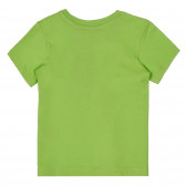 Βαμβακερό μπλουζάκι με τύπωμα, σε πράσινο χρώμα Benetton 249900 4