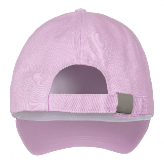 Βαμβακερό καπέλο με το λογότυπο της μάρκας, μωβ Benetton 249932 3