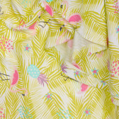 Αμάνικο βαμβακερό φόρεμα με floral τύπωμα Benetton 249980 3