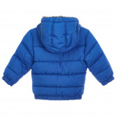 Χειμερινό μπουφάν με κουκούλα για μωρό, μπλε Benetton 249984 4