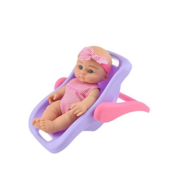 Μωρό κούκλα 21cm σε μια καρέκλα μεταφοράς Toi-Toys 250159 3