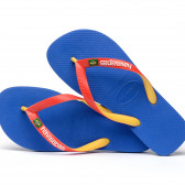 Flip-flops με το εμπορικό σήμα και τις χρωματικές πινελιές, μπλε Havaianas 250336 3