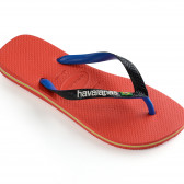 Flip-flops με το εμπορικό σήμα και τις χρωματικές πινελιές, κόκκινο Havaianas 250338 