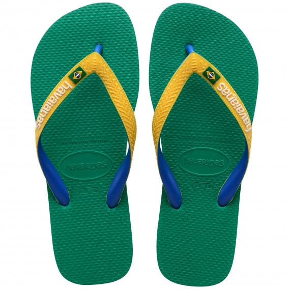 Flip-flops με το εμπορικό σήμα και τις χρωματικές πινελιές, πράσινο Havaianas 250343 2