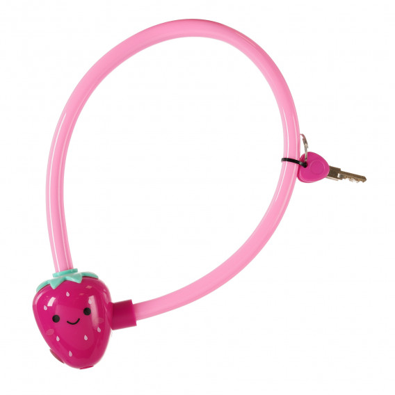 Λουκέτο ποδηλάτου, ροζ φράουλα Toi-Toys 250640 