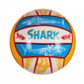 22 εκ. πορτοκαλί βόλεϊ με στάμπα Shark Unice 250852 