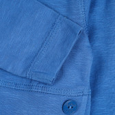 Βαμβακερή ζακέτα με βολάν για μωρά, μπλε Boboli 250943 3