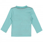 Μακρυμάνικο μπλουζάκι για αγόρι, σε χρώμα μέντας με ρίγες Boboli 251055 4