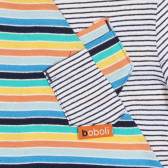  T-shirt για αγόρι με πολύχρωμες ρίγες Boboli 251057 2