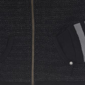 Φούτερ με αφαιρούμενη κουκούλα για αγόρια, μαύρο Boboli 251115 3