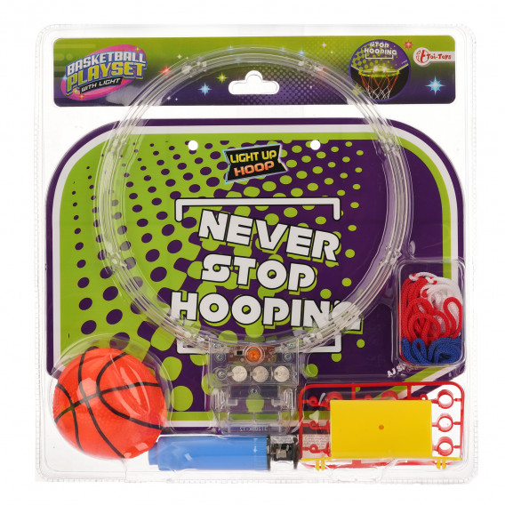 Καλάθι μπάσκετ με γυαλιστερή μπάλα Toi-Toys 251305 