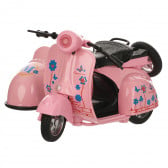 Μεταλλικό ρετρό σκούτερ σε ροζ χρώμα με καλάθι Toi-Toys 251314 
