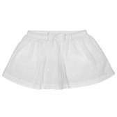 Chicco βαμβακερή βρεφική φούστα σε λευκό χρώμα με φιόγκο και φλοράλ μοτίβα  Chicco 251614 