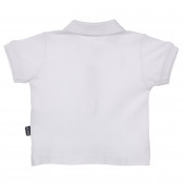 Βαμβακερό βρεφικό μπλουζάκι Chicco σε λευκό χρώμα με γιακά  Chicco 251621 4