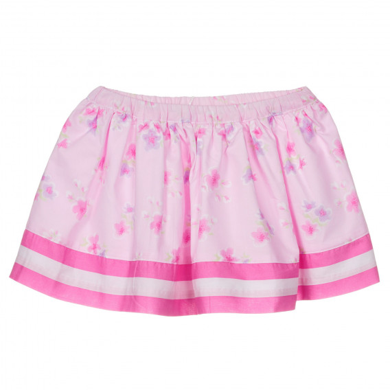 Chicco βαμβακερή φούστα σε ροζ χρώμα με φλοράλ μοτίβα για μωρό Chicco 251666 
