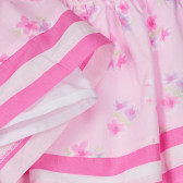 Chicco βαμβακερή φούστα σε ροζ χρώμα με φλοράλ μοτίβα για μωρό Chicco 251667 2