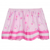 Chicco βαμβακερή φούστα σε ροζ χρώμα με φλοράλ μοτίβα για μωρό Chicco 251668 4