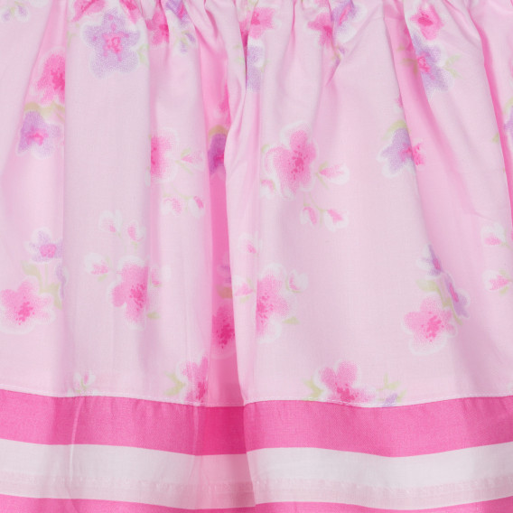 Chicco βαμβακερή φούστα σε ροζ χρώμα με φλοράλ μοτίβα για μωρό Chicco 251669 3