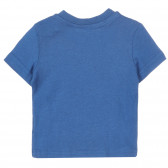 Βαμβακερό βρεφικό μπλουζάκι Chicco σε μπλε χρώμα με στάμπα  Chicco 251763 4