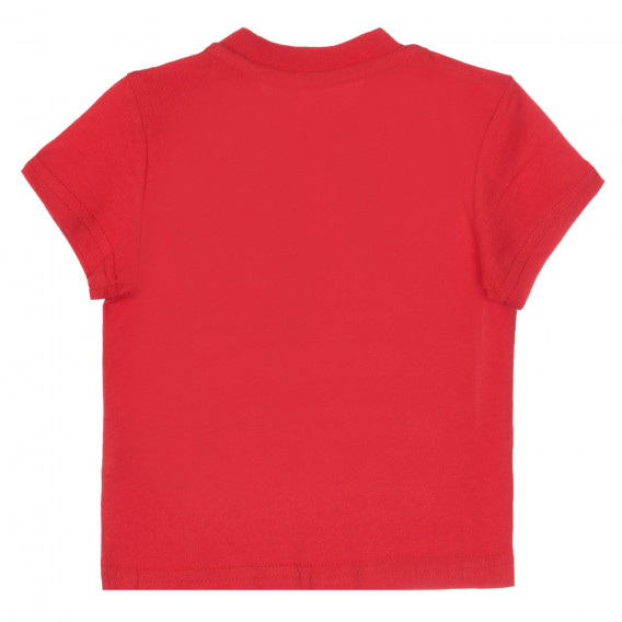 Βρεφικό βαμβακερό μπλουζάκι Chicco σε κόκκινο χρώμα με στάμπα  Chicco 251767 4