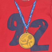 Βρεφικό βαμβακερό μπλουζάκι Chicco σε κόκκινο χρώμα με στάμπα  Chicco 251768 3