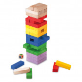 Επιτραπέζιο παιχνίδι - Χρωματιστό Τζένγκα με ζάρια Cayro 253071 2