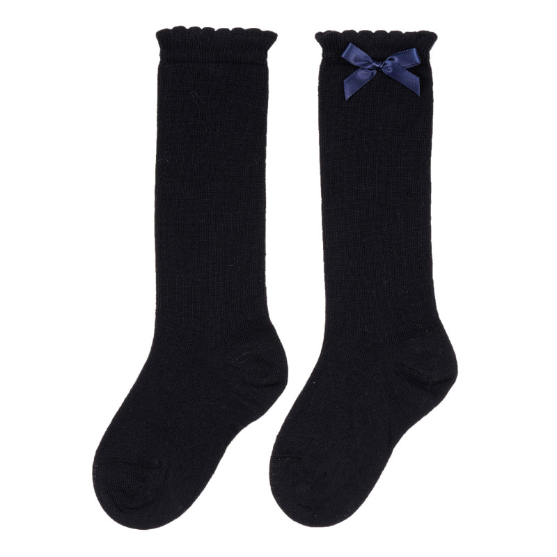 Μακριές κάλτσες με κορδέλα, μπλε  253793