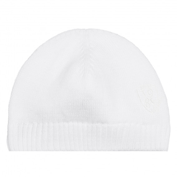 Βαμβακερό καπέλο με εφαρμογή Για να είναι για μωρό, λευκό Chicco 254218 