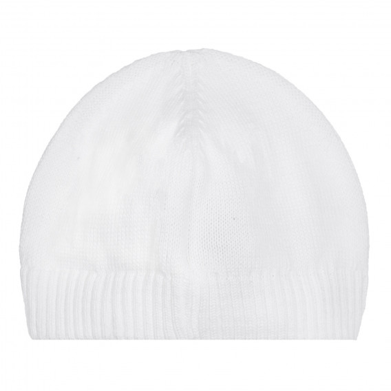 Βαμβακερό καπέλο με εφαρμογή Για να είναι για μωρό, λευκό Chicco 254220 3