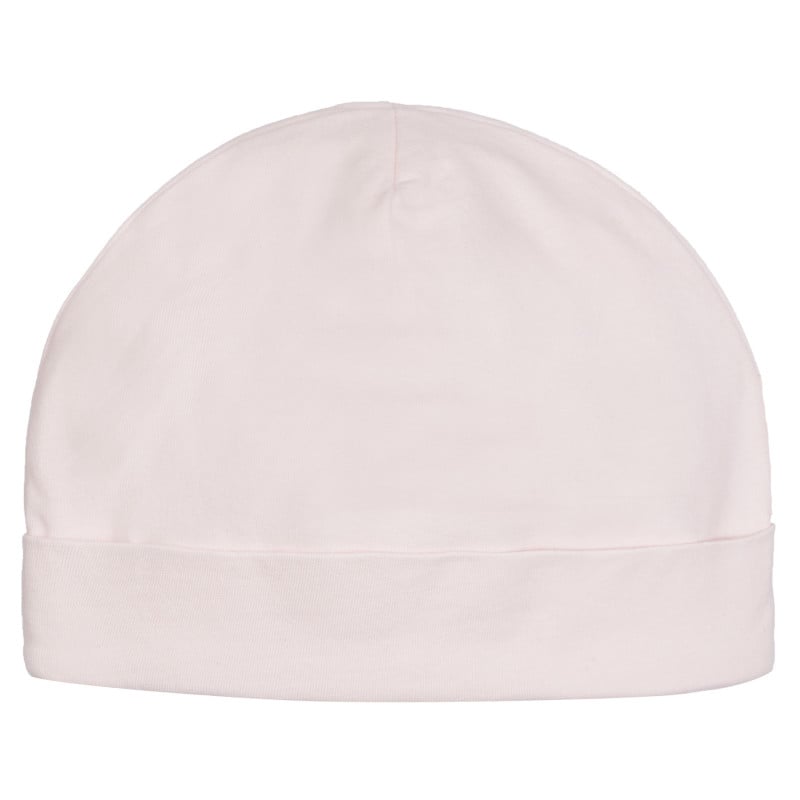 Βαμβακερό καπέλο με στρίφωμα για μωρό, ανοιχτό ροζ  254221